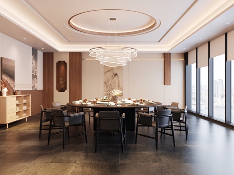  包廂 包間 餐廳包廂 餐飲包間 餐飲包房3d模型 