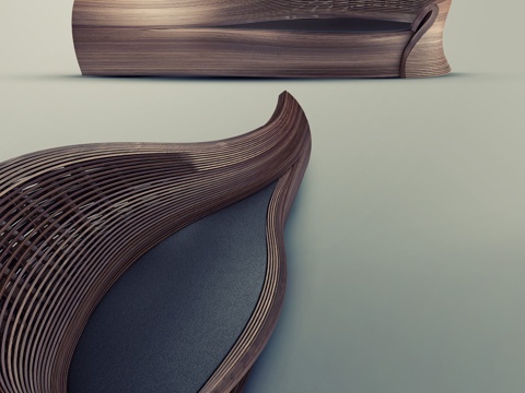  北歐戶外沙發(fā) 藤編沙發(fā) 異形沙發(fā)3d模型 