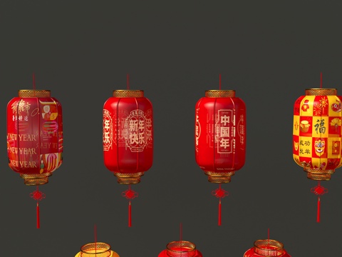  燈籠新年燈籠3d模型 