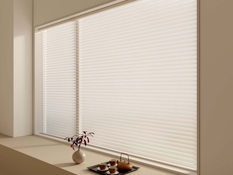 15香格里拉帘 现代窗帘 卷帘 百叶帘3d模型