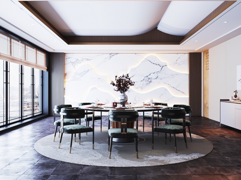  包廂 包間 餐廳包廂 餐飲包間 餐飲包房3d模型 