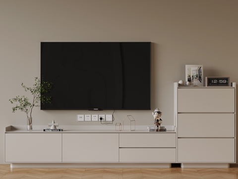  11現(xiàn)代電視柜3d模型 