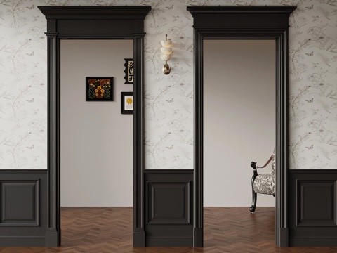  05门套 法式门套 垭口 线条su模型 