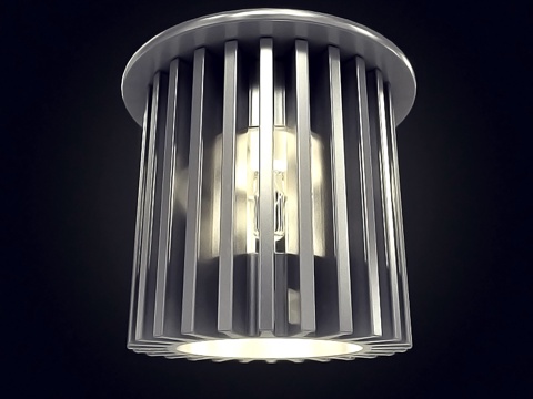  現(xiàn)代筒燈  射燈3d模型 