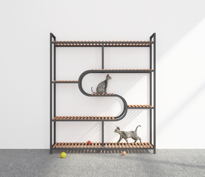  现代猫爬架3d模型 
