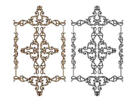  法式线条 欧式线条  PU线条 雕花线条su模型 