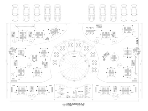  戶外露營營地平面布置圖cad施工圖 