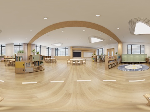 现代幼儿园活动教室  班级教室全景