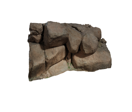  现代石块 山石 造型石 景观石 庭院石 群石 自然风化石头组3d模型 