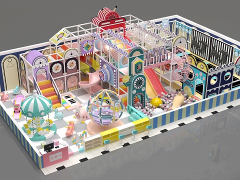 儿童乐园淘气堡3d模型 