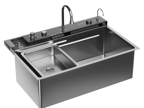  廚房水槽3d模型 