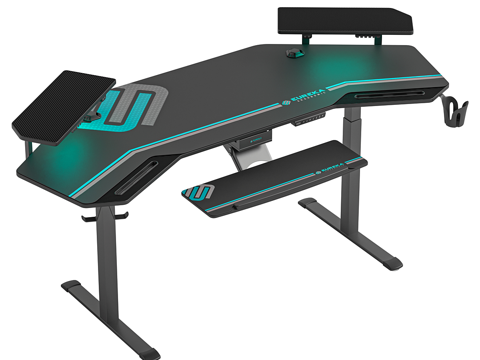  現(xiàn)代意式電腦桌 書桌3d模型 