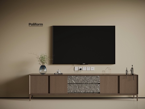  現(xiàn)代意式電視柜3d模型 