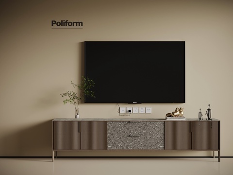  現(xiàn)代意式電視柜3d模型 