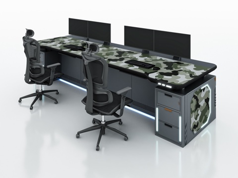  现代控制台3d模型 