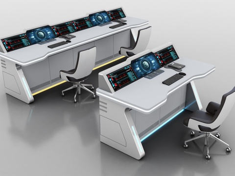  现代控制台3d模型 