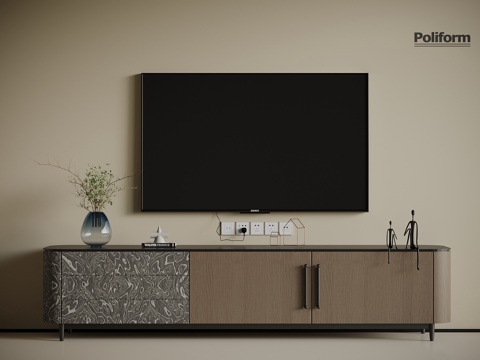  現(xiàn)代意式電視柜3d模型 