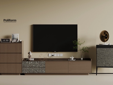 現(xiàn)代意式電視柜 留聲機(jī)3d模型 