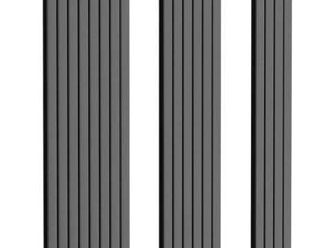  现代立式散热器 暖气片3d模型 