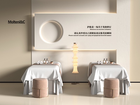  现代美容SPA3d模型 