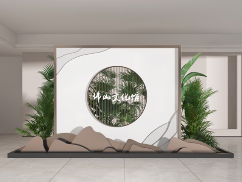  庭院景觀3d模型 
