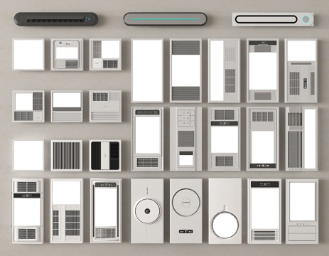  浴霸 风暖机 平板灯 集成浴霸 线性浴霸su模型 