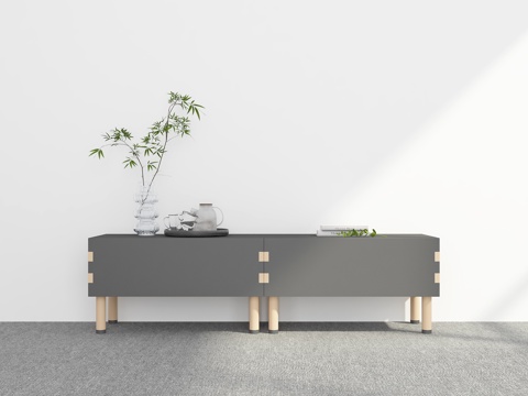  現(xiàn)代電視柜3d模型 