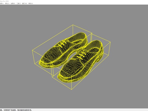  皮鞋 鞋子su模型 