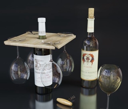  現(xiàn)代酒 酒杯 高腳杯3d模型 