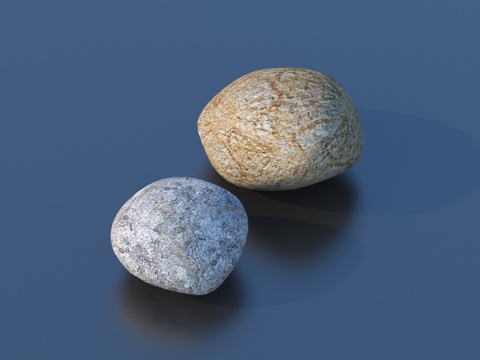  鹅卵石 石头 岩石 石块3d模型 