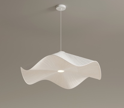  現(xiàn)代奶油風(fēng)吊燈3d模型 