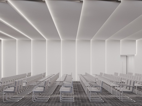  現(xiàn)代辦公大會(huì)議室3d模型 