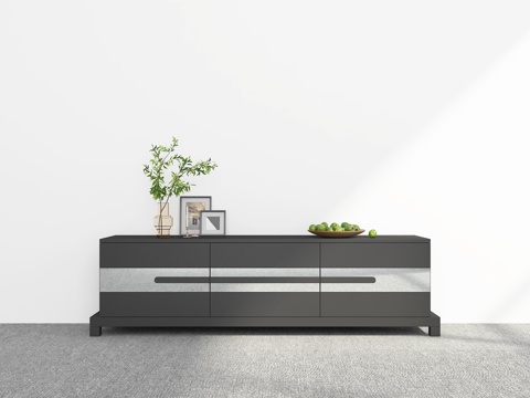  現(xiàn)代電視柜3d模型 