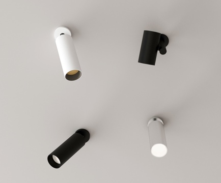  現(xiàn)代筒燈射燈 明裝筒燈射燈3d模型 