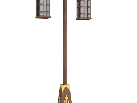  中式路燈 景觀燈3d模型 
