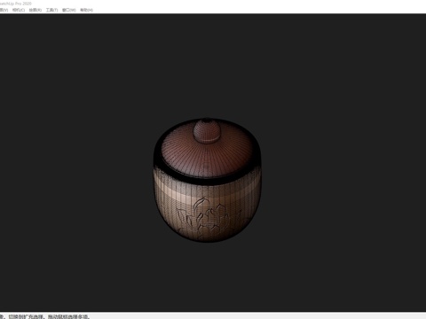  坛子 罐子 陶罐su模型 
