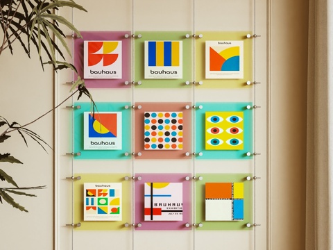 装饰画 挂画 多巴胺 墙挂 墙饰3d模型