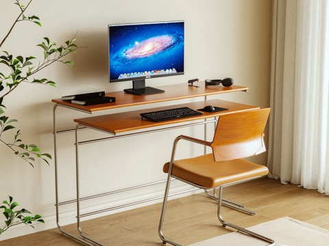  書桌 電腦桌3d模型 