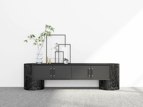  現(xiàn)代電視柜3d模型 