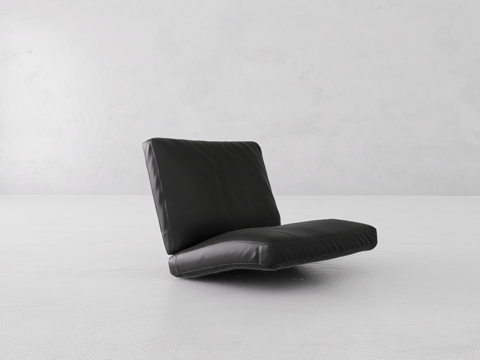  黑色沙发su模型 