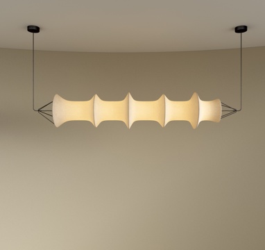  現(xiàn)代長條吊燈 餐廳吊燈 吧臺吊燈 大型吊燈 前臺吊燈3d模型 