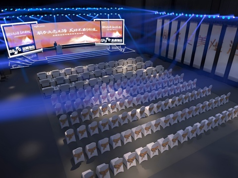  现代舞台3d模型 