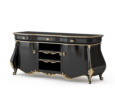  经典欧式装饰柜休闲柜玄关柜组合3d模型 