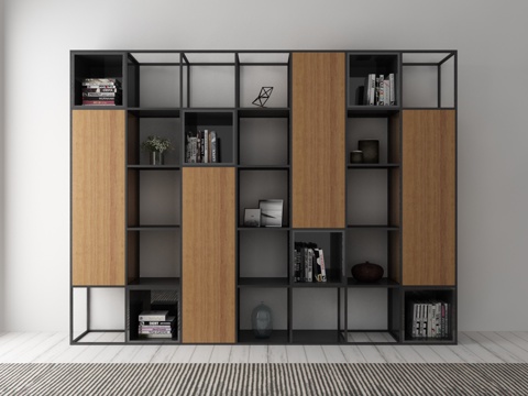  新中式装饰柜3d模型 