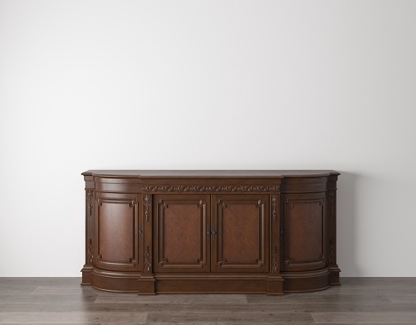  美式简约衣柜3d模型 