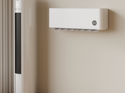  空调 立式空调 壁挂式空调3d模型 