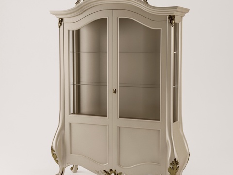  欧式装饰柜餐柜组合3d模型 