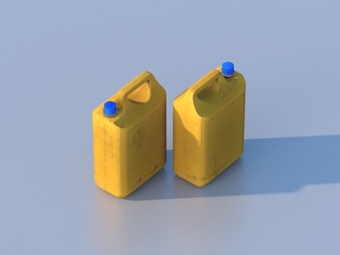  汽油桶 塑料桶 储水桶su模型 