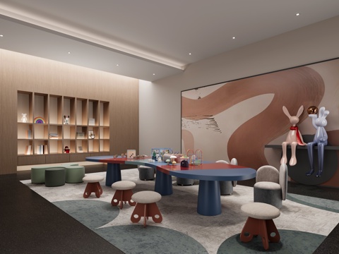  现代儿童娱乐室3d模型 