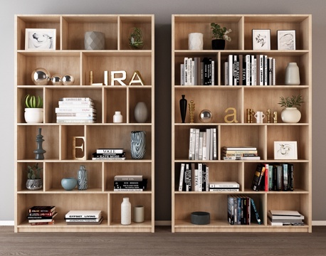  北欧装饰柜 装饰架3d模型 